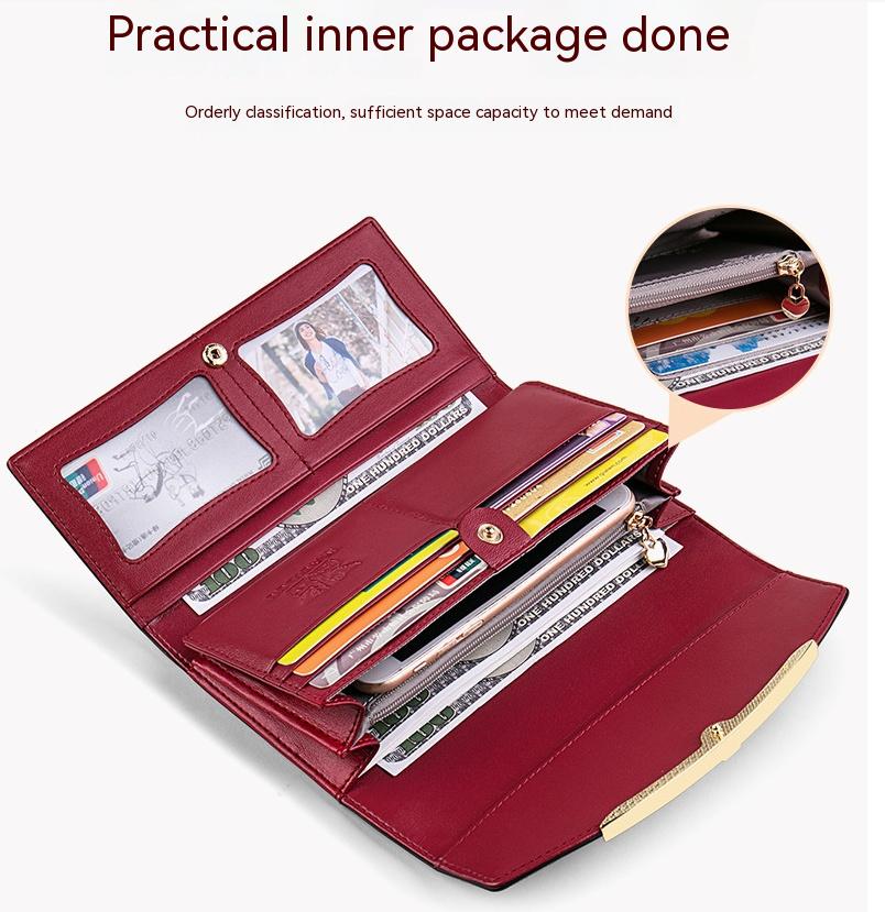 Aurora – Glanzvolle Echtleder-Geldbörse